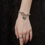 ciite' シーテ ブレスレット 【 金属アレルギー対応 】 ハートペンダント ブレスレット サージカルステンレス