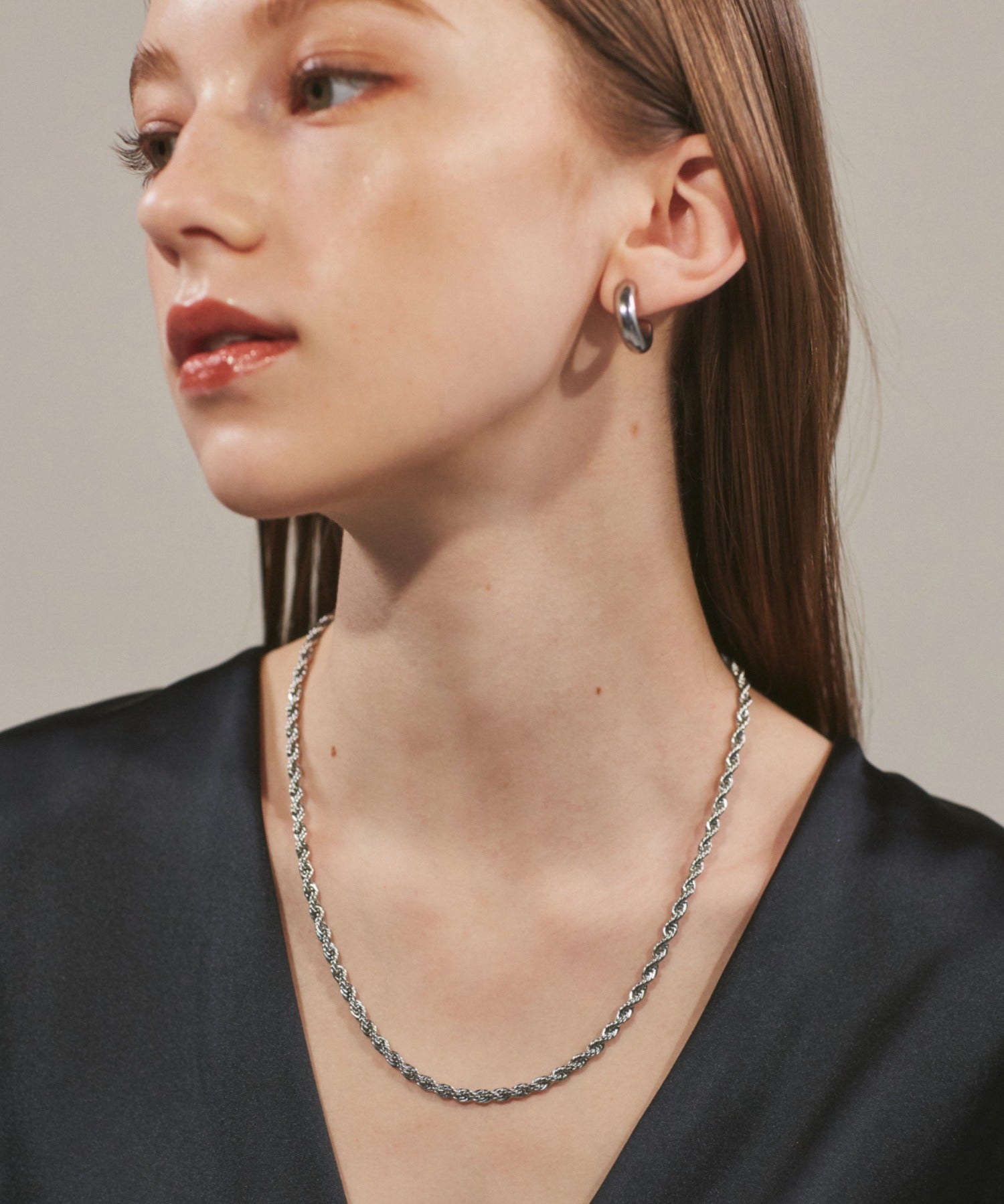 ciite' シーテ ネックレス 【 金属アレルギー対応 】 ツイストチェーンネックレス サージカルステンレス