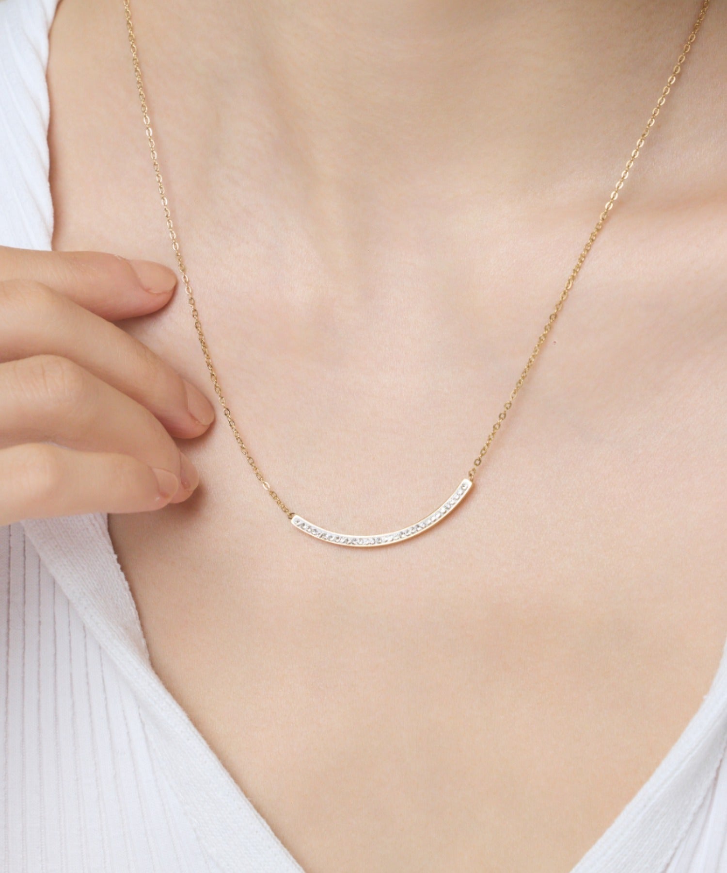 ciite' シーテ ネックレス 【 金属アレルギー対応 】 ビジューモチーフネックレス サージカルステンレス