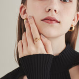 ciite' シーテ リング 【 金属アレルギー対応 】 ダブルハートリング サージカルステンレス