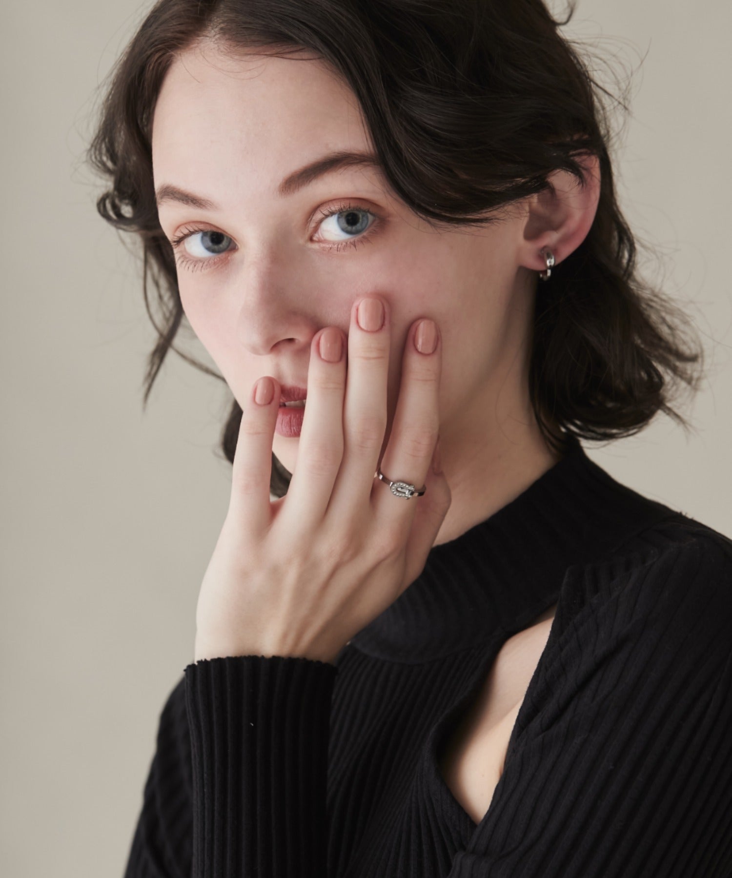 ciite' シーテ リング 【 金属アレルギー対応 】 ホースシュービジュー リング サージカルステンレス