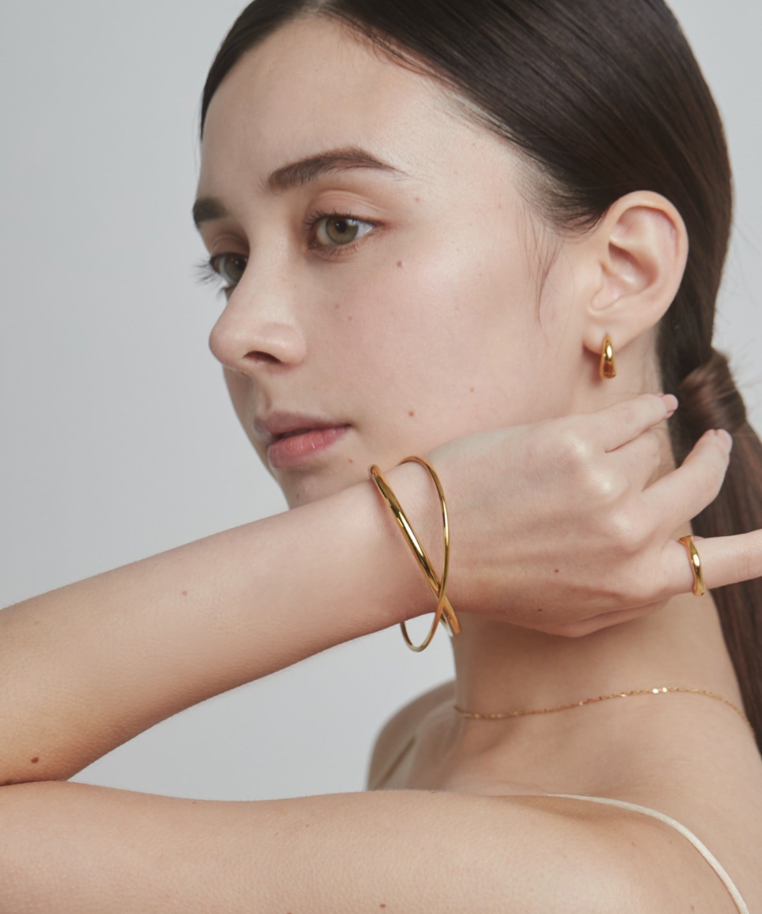 ciite' シーテ ブレスレット 【 金属アレルギー対応 】 クロスバングル サージカルステンレス