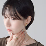 ciite' シーテ イヤリング シリコン付 メタルデザイン イヤリング
