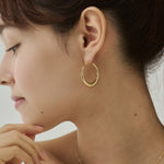 ciite' シーテ ピアス（両耳用） 【 金属アレルギー対応 】オーバルフープピアス サージカルステンレス（両耳用）