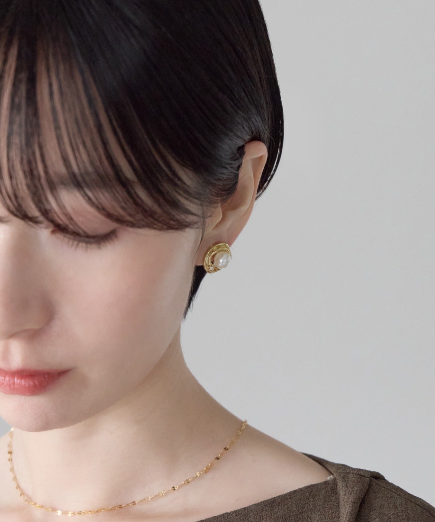 ciite' シーテ イヤリング シリコン付 デザインパール イヤリング