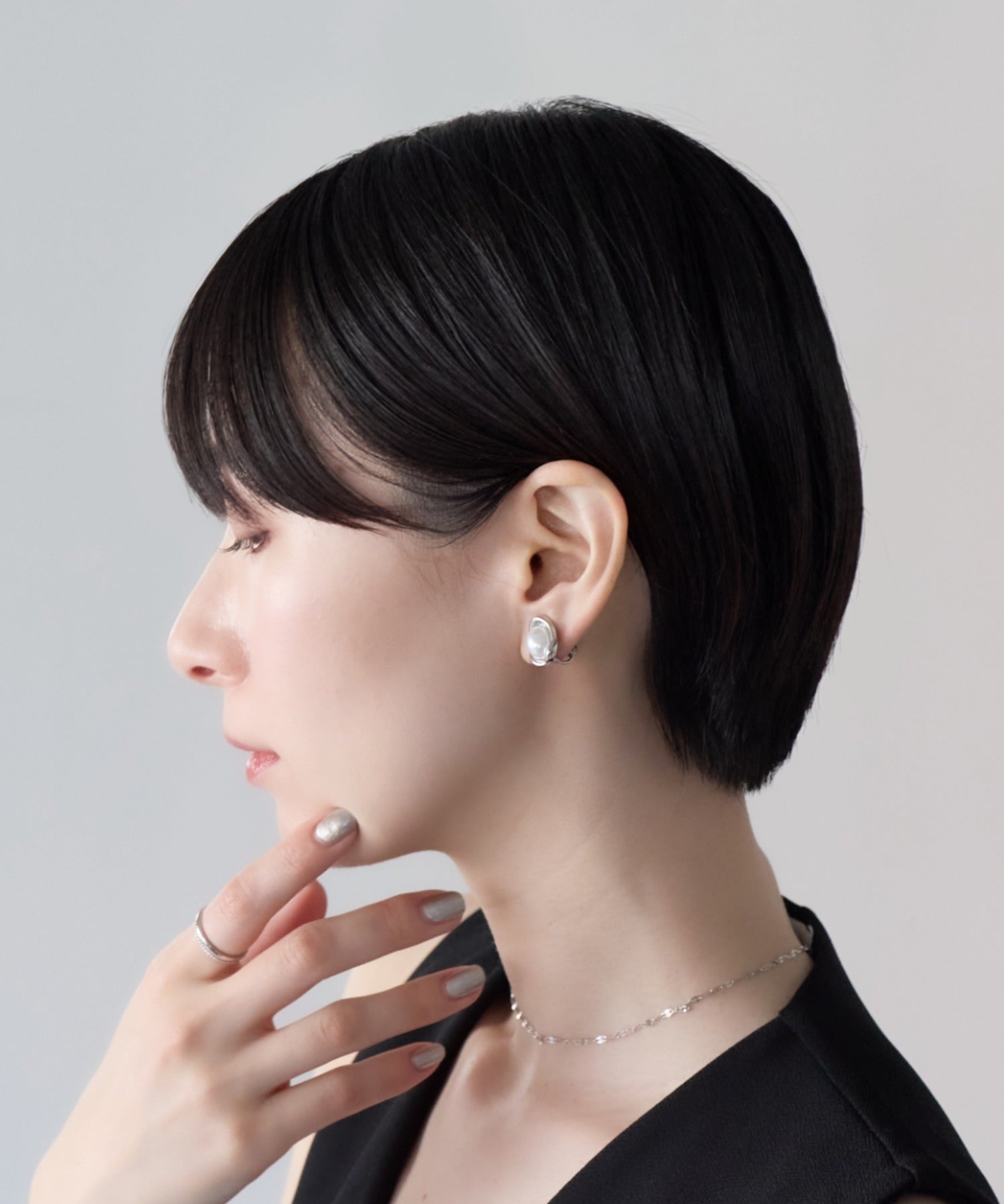 ciite' シーテ イヤリング シリコン付 デザインパール イヤリング
