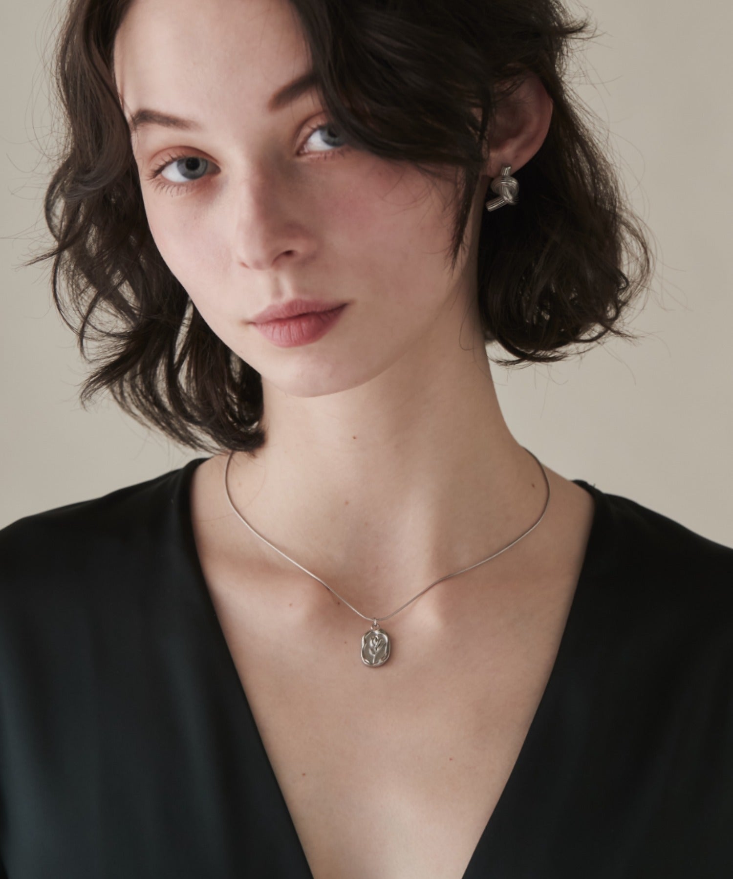 ciite' シーテ ネックレス 【 金属アレルギー対応 】 フラワーモチーフペンダント ネックレス サージカルステンレス