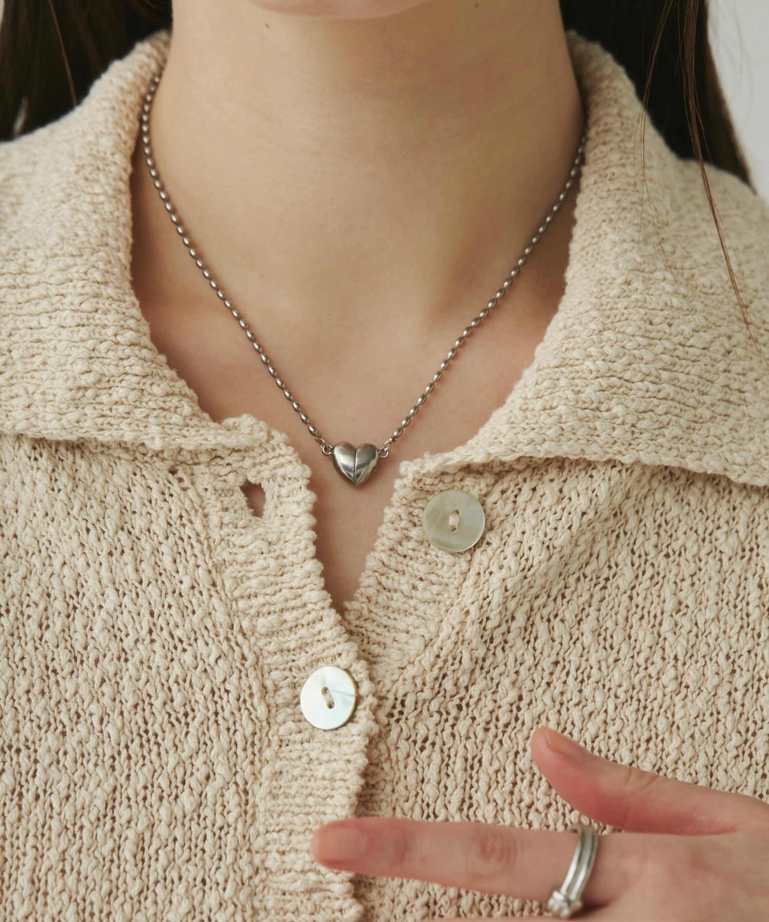 ciite' シーテ ネックレス 【 金属アレルギー対応 】 ミニハートネックレス サージカルステンレス