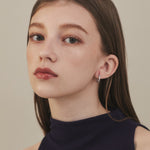 ciite' シーテ ピアス（両耳用） 【 金属アレルギー対応 】 ビジューフープピアス サージカルステンレス (両耳用)