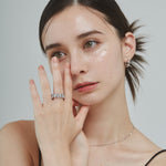 ciite' シーテ リング 【 金属アレルギー対応 】 ジルコニアデザインリング サージカルステンレス