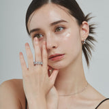 ciite' シーテ リング 【 金属アレルギー対応 】 ジルコニアデザインリング サージカルステンレス