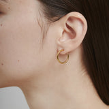 ciite' シーテ ピアス（両耳用） 【 金属アレルギー対応 】 シンプルフープイヤリング 3ペアセット サージカルステンレス (両耳用)