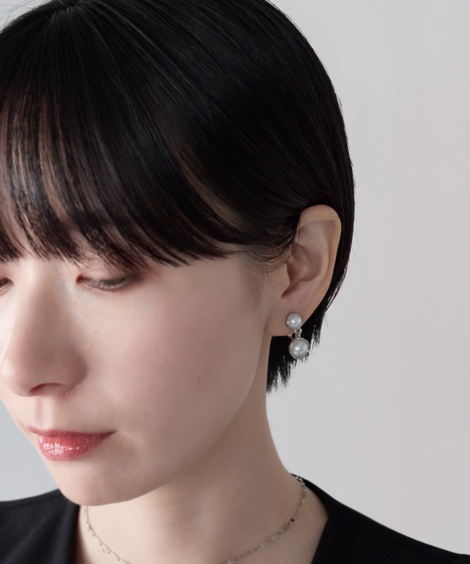 ciite' シーテ イヤリング シリコン付 デザインパール イヤリング