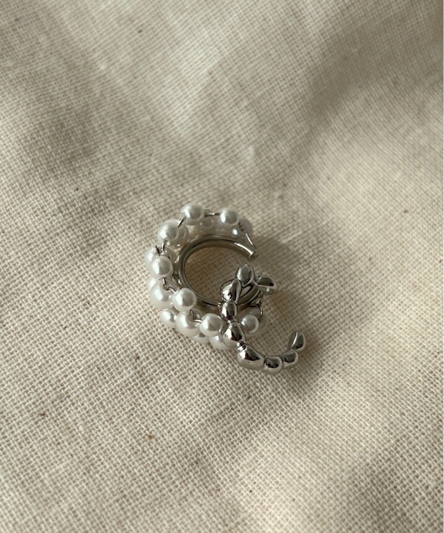 ciite' シーテ イヤーカフ パール&メタル イヤーカフセット