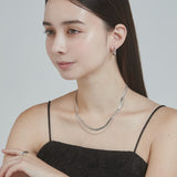 ciite' シーテ ネックレス 【 金属アレルギー対応 】 2連スネークチェーンネックレス サージカルステンレス