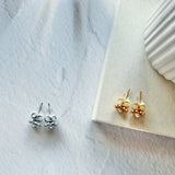 ciite' シーテ ピアス（両耳用） 【 金属アレルギー対応 】 ミニフラワー パールピアス サージカルステンレス（両耳用）