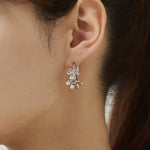 ciite' シーテ ピアス（両耳用） フラワービジュー フープピアス（両耳用）
