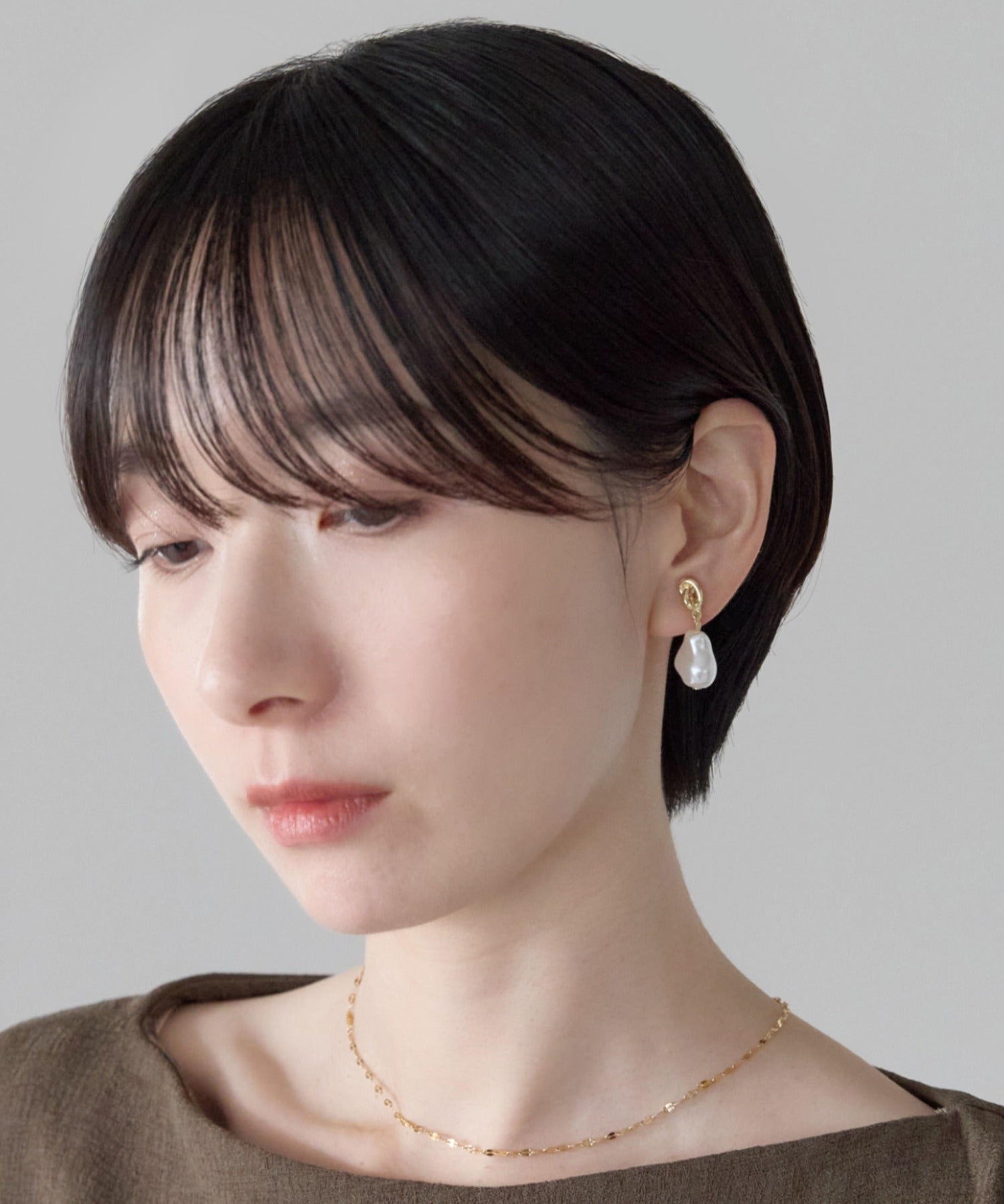 ciite' シーテ イヤリング シリコン付 デザインパール イヤリング