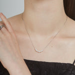 ciite' シーテ ネックレス 【 金属アレルギー対応 】 6連ミニパールネックレス サージカルステンレス