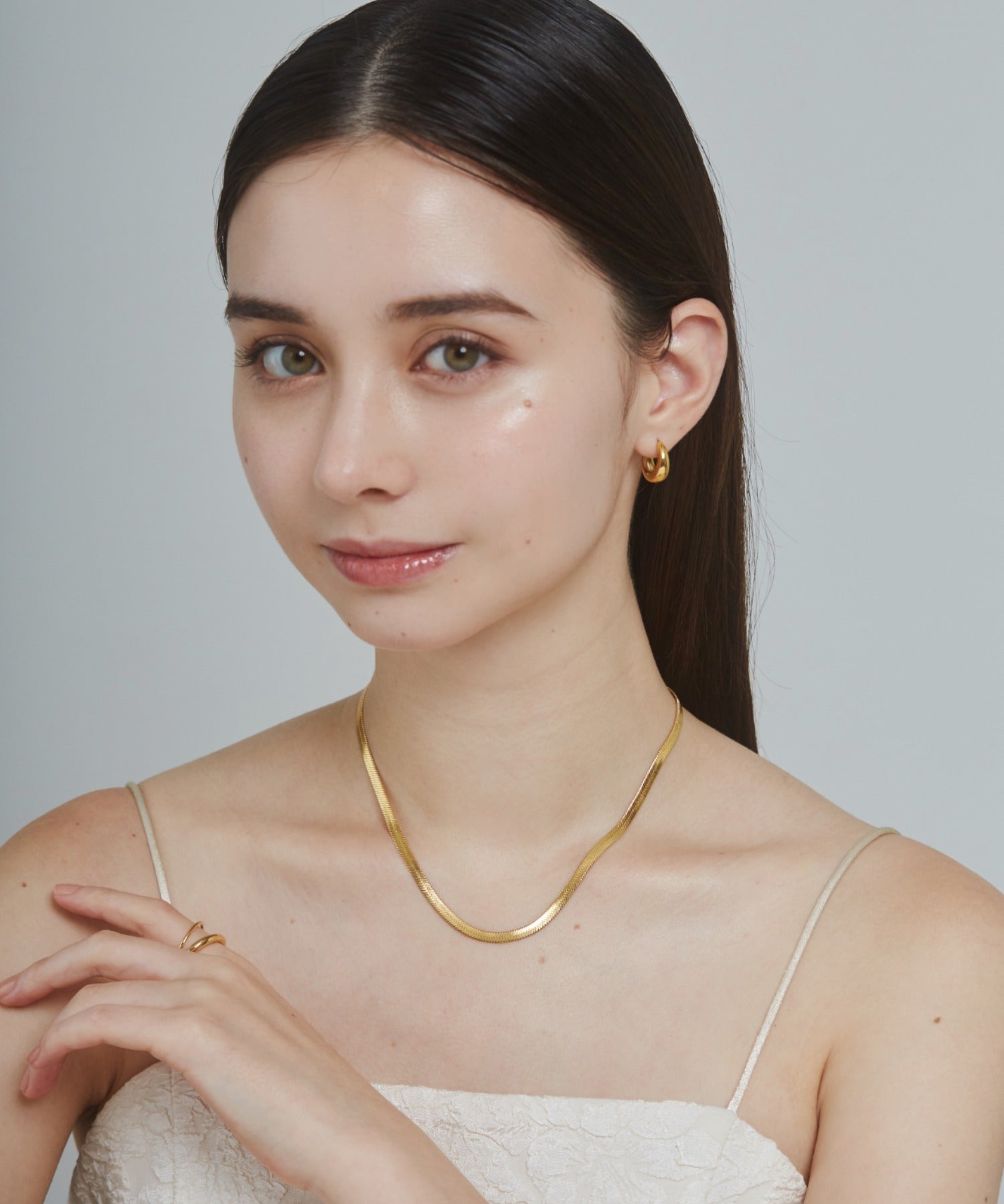 ciite' シーテ ネックレス 【 金属アレルギー対応 】 4mm スネークチェーンネックレス サージカルステンレス