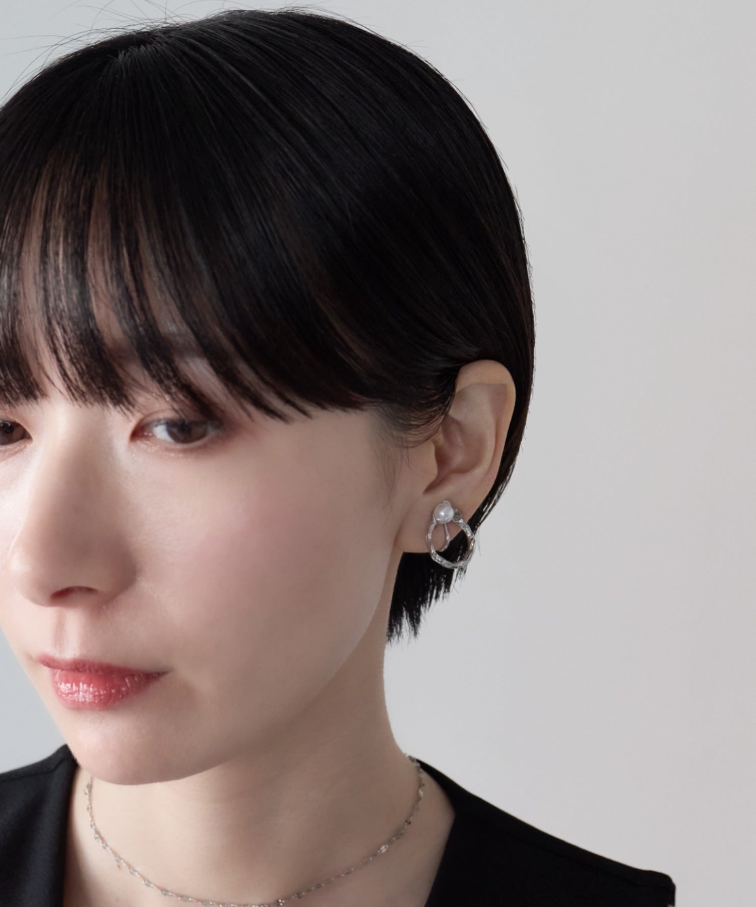 ciite' シーテ イヤリング シリコン付 デザインパール イヤリング