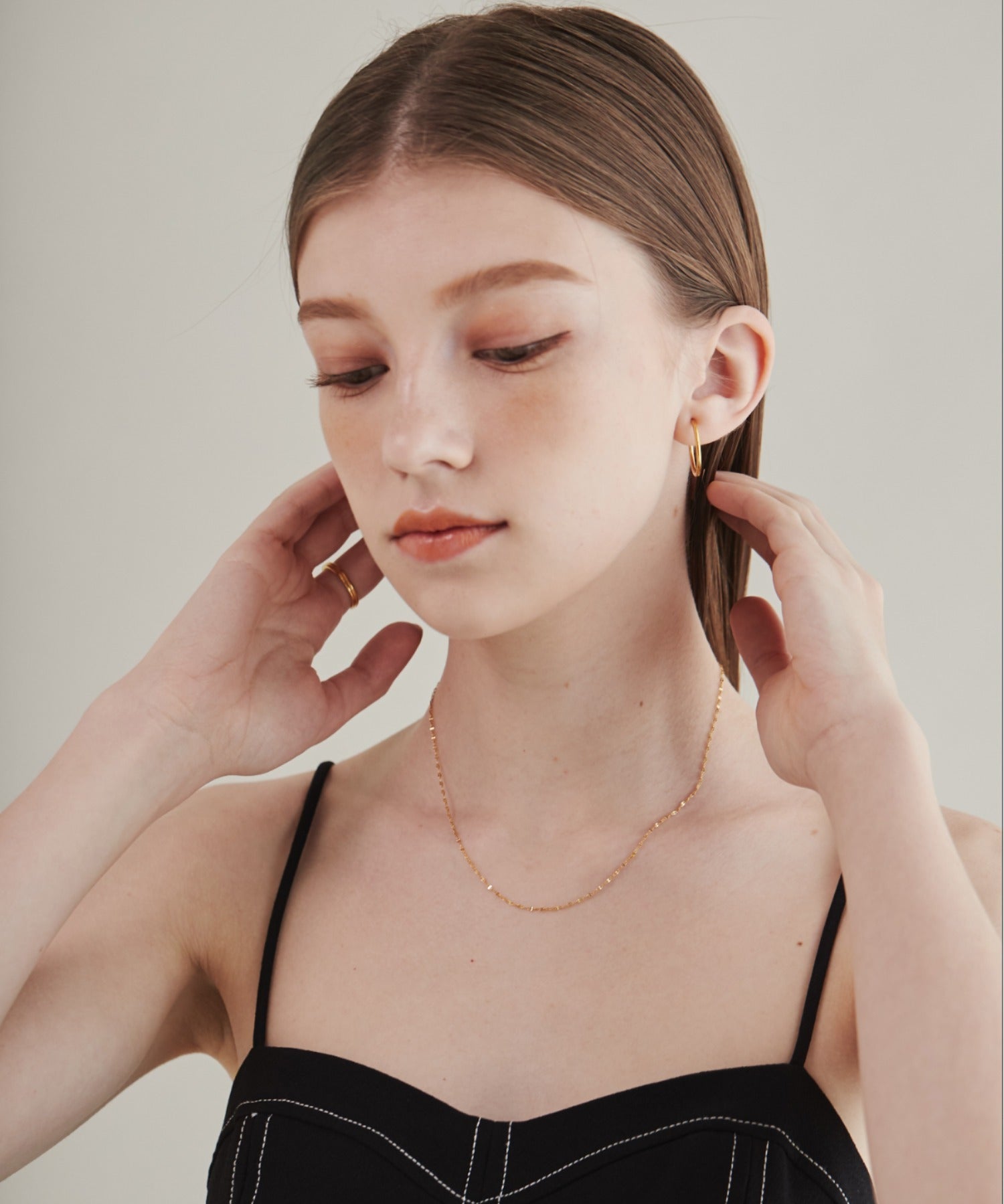 ciite' シーテ ネックレス 【 金属アレルギー対応 】 グリッターチェーンネックレス サージカルステンレス