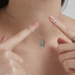 ciite' シーテ ネックレス 【 金属アレルギー対応 】 ビジュープレートネックレス サージカルステンレス