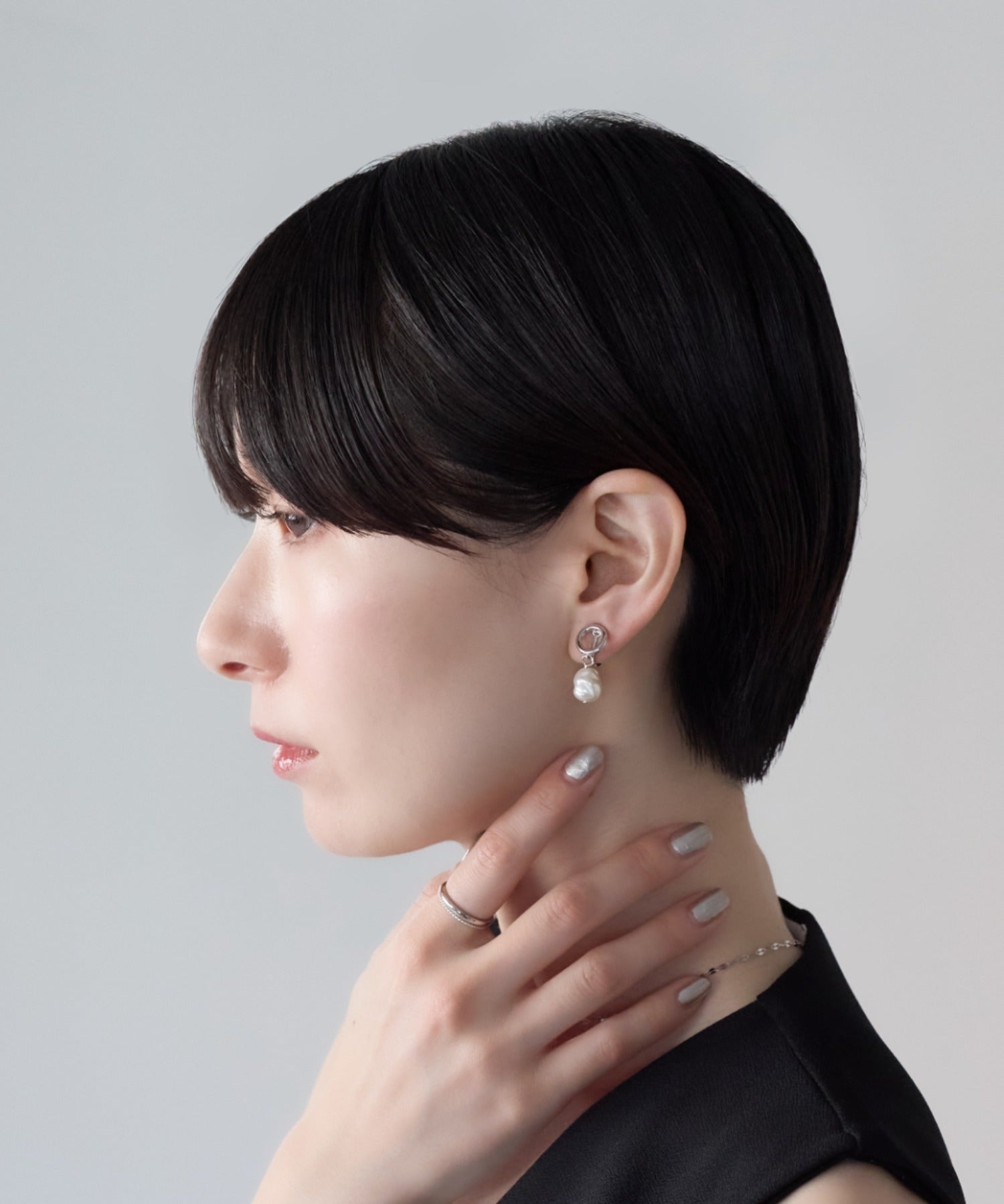 ciite' シーテ イヤリング シリコン付 デザインパール イヤリング