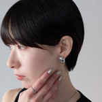 ciite' シーテ イヤリング シリコン付 メタルデザイン イヤリング