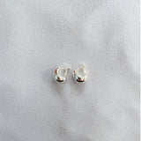 ぷっくりシンプルイヤリング  (両耳用)