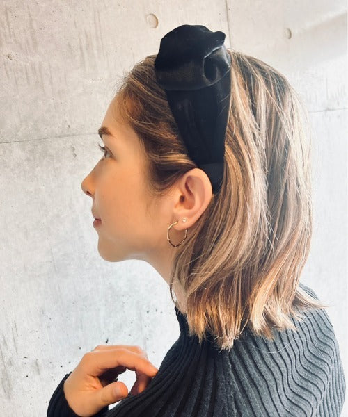 ciite' シーテ ヘアアクセサリー フレンチベロア カチューシャ