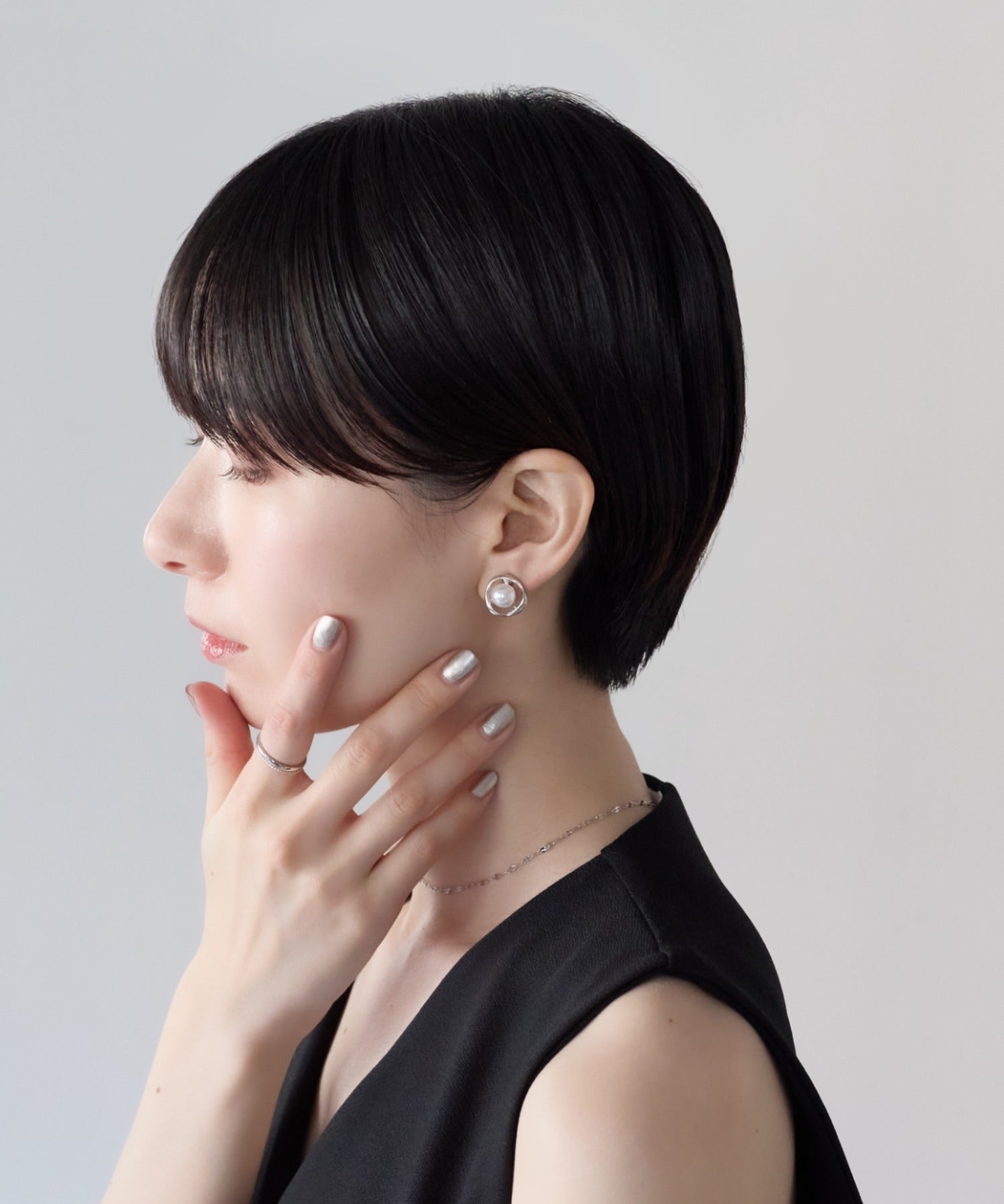 ciite' シーテ イヤリング シリコン付 デザインパール イヤリング