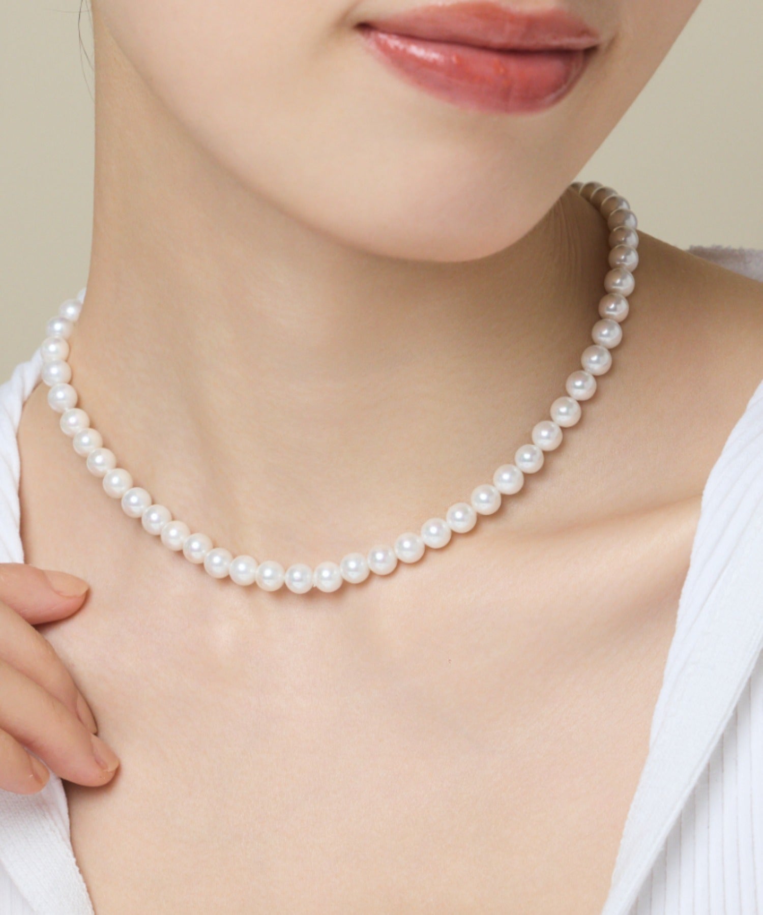 ciite' シーテ ネックレス 【 金属アレルギー対応 】 シンプルパールネックレス サージカルステンレス