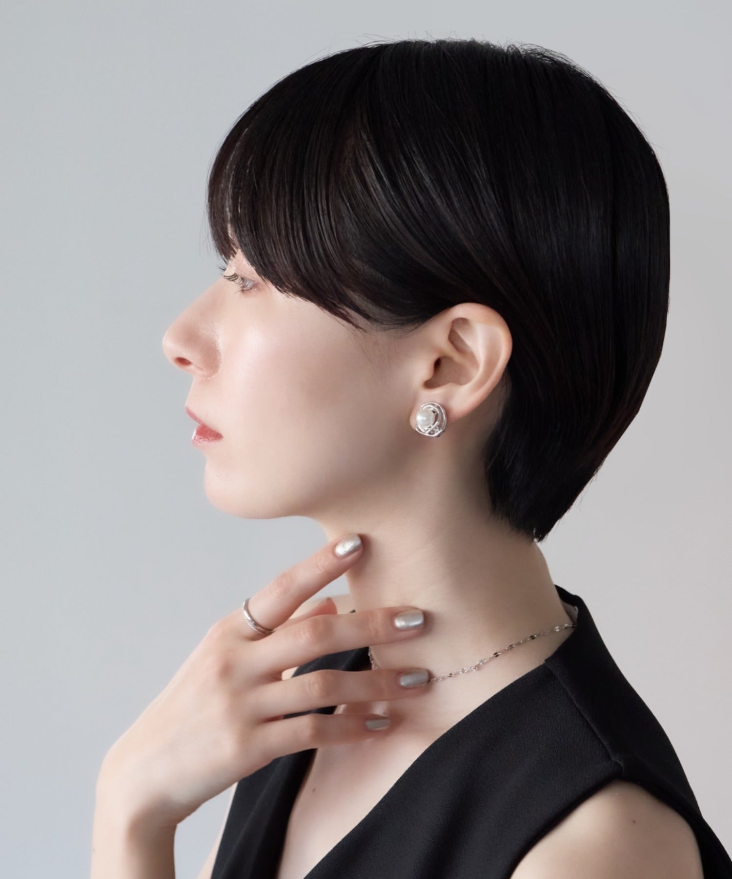 ciite' シーテ イヤリング シリコン付 デザインパール イヤリング
