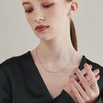 ciite' シーテ ネックレス 【 金属アレルギー対応 】 グリッターチェーンネックレス サージカルステンレス