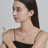 ciite' シーテ ネックレス 【 金属アレルギー対応 】 ビジュープレートネックレス サージカルステンレス