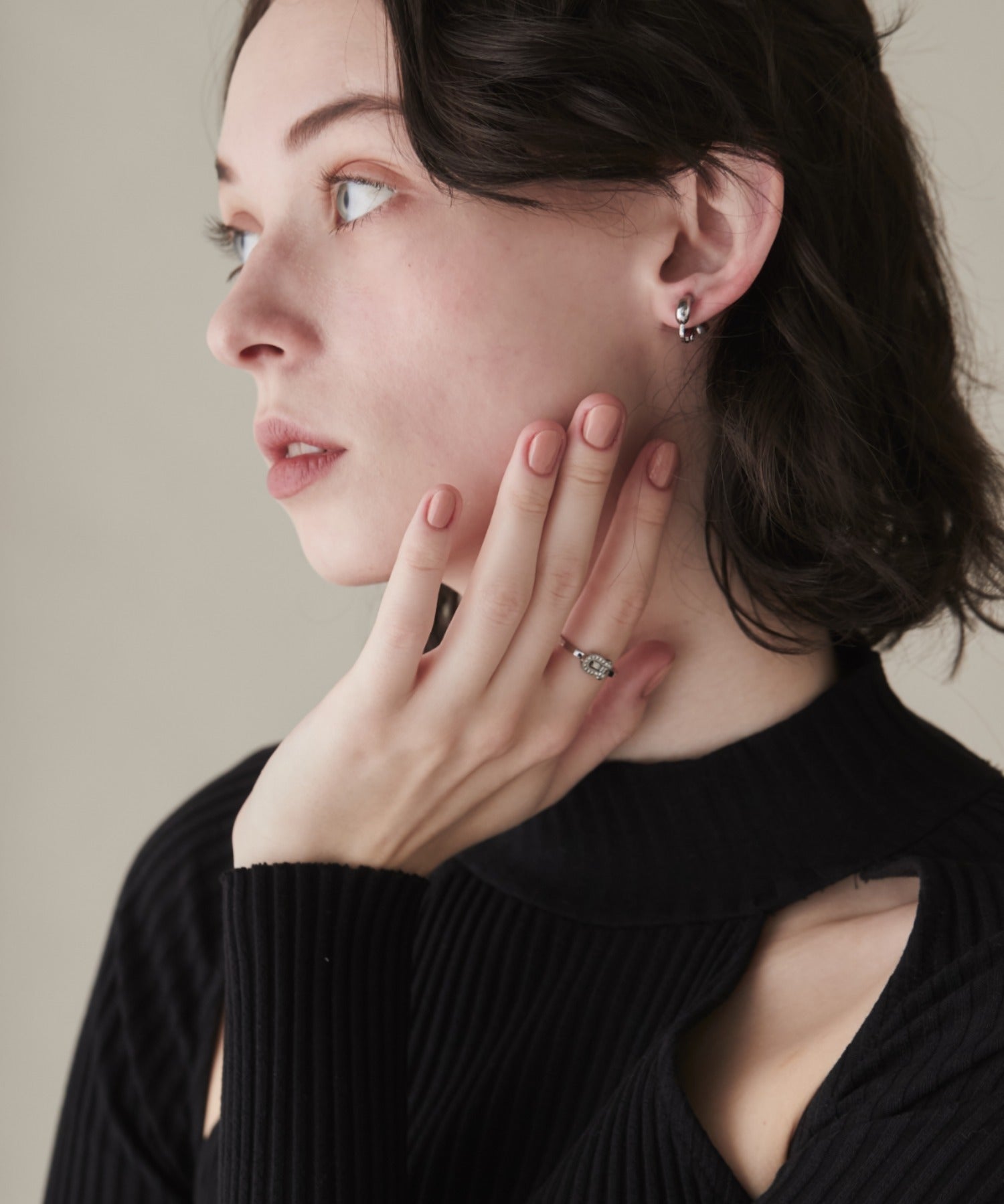 ciite' シーテ リング 【 金属アレルギー対応 】 ホースシュービジュー リング サージカルステンレス