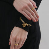 ciite' シーテ ブレスレット 【 金属アレルギー対応 】 ハートペンダント ブレスレット サージカルステンレス