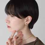 ciite' シーテ ピアス（両耳用） 【金属アレルギー対応】シンプルスクエア ピアス