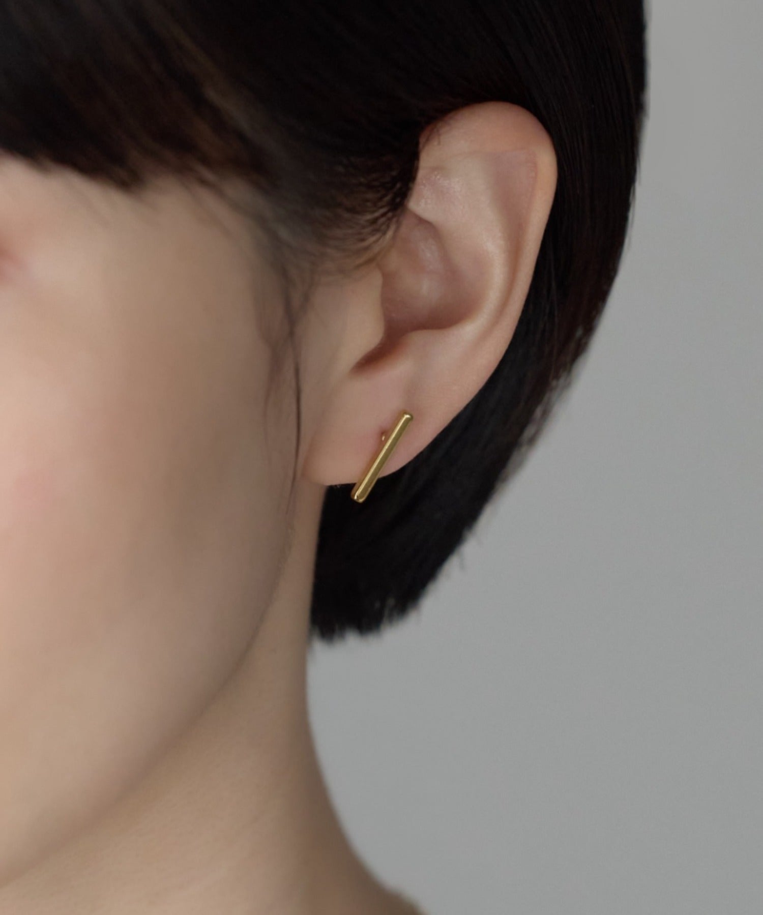 ciite' シーテ ピアス（両耳用） 【金属アレルギー対応】レクタングルバー ピアス
