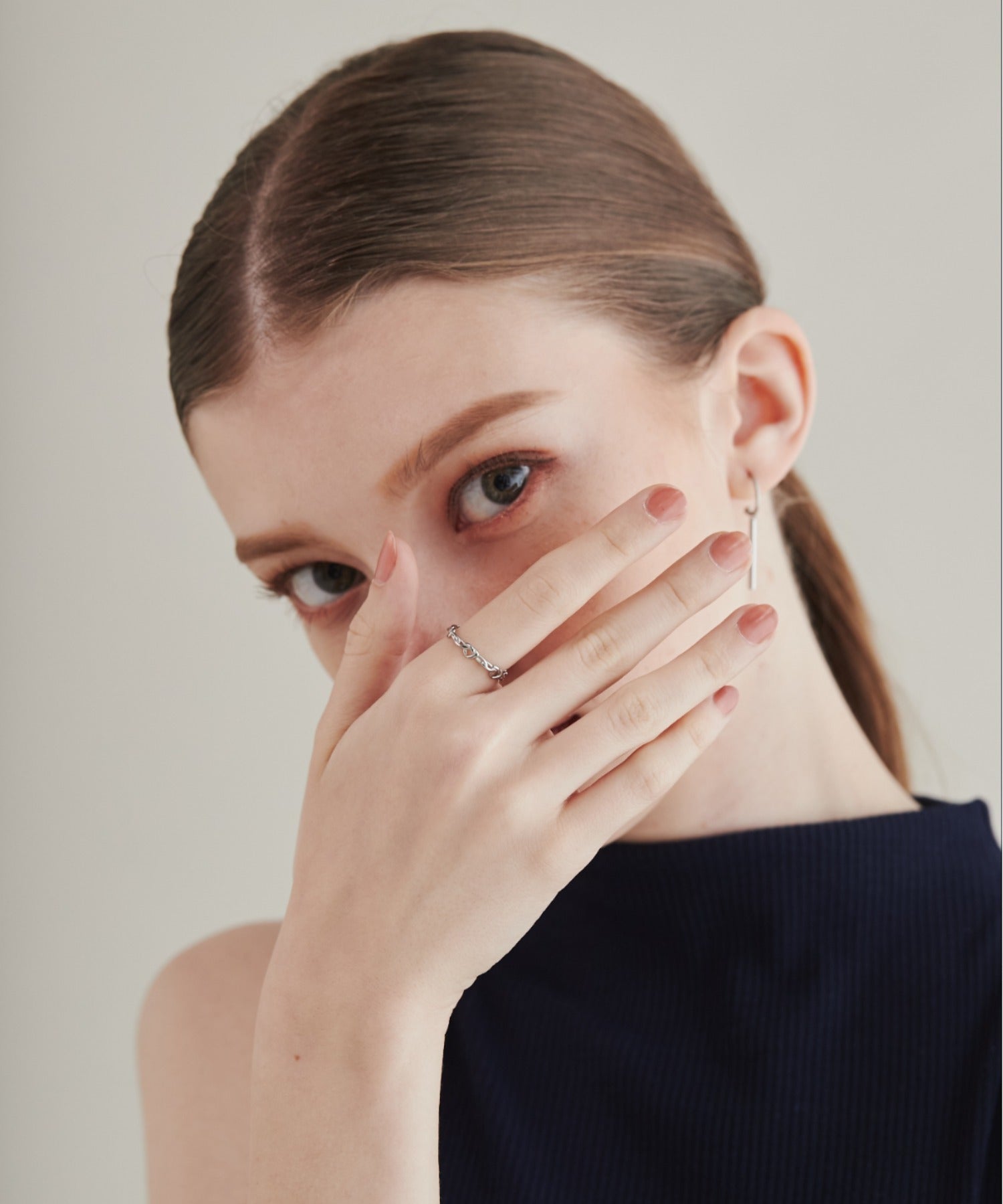 ciite' シーテ リング 【 金属アレルギー対応 】 ノットモチーフリング サージカルステンレス