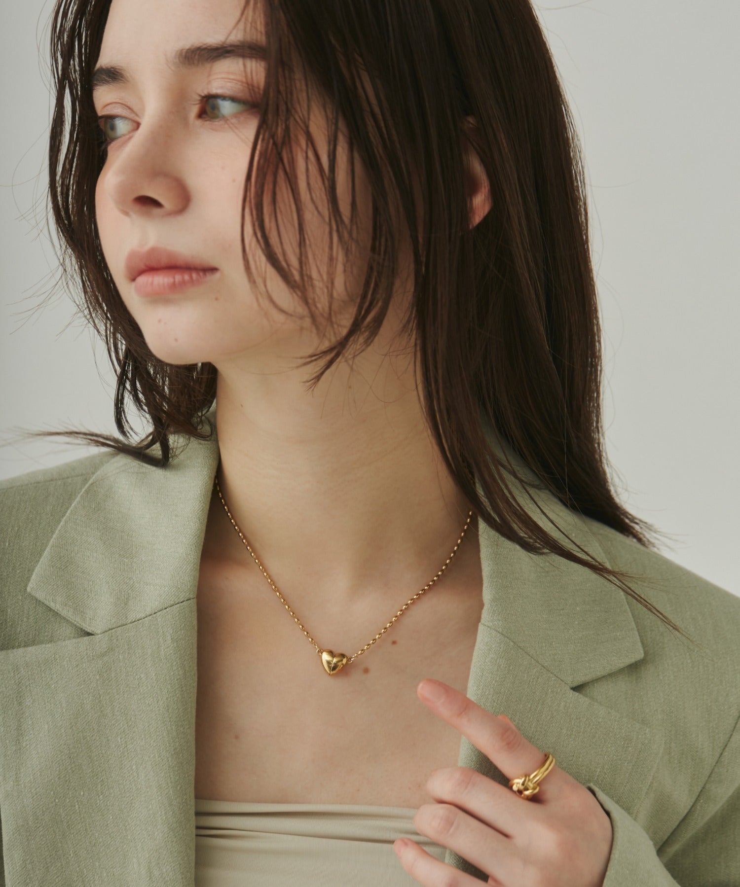 ciite' シーテ ネックレス 【 金属アレルギー対応 】 ミニハートネックレス サージカルステンレス