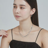 ciite' シーテ ネックレス 【 金属アレルギー対応 】 2連スネークチェーンネックレス サージカルステンレス