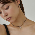 ciite' シーテ ネックレス メタルハートトップ コードチョーカー / ネックレス