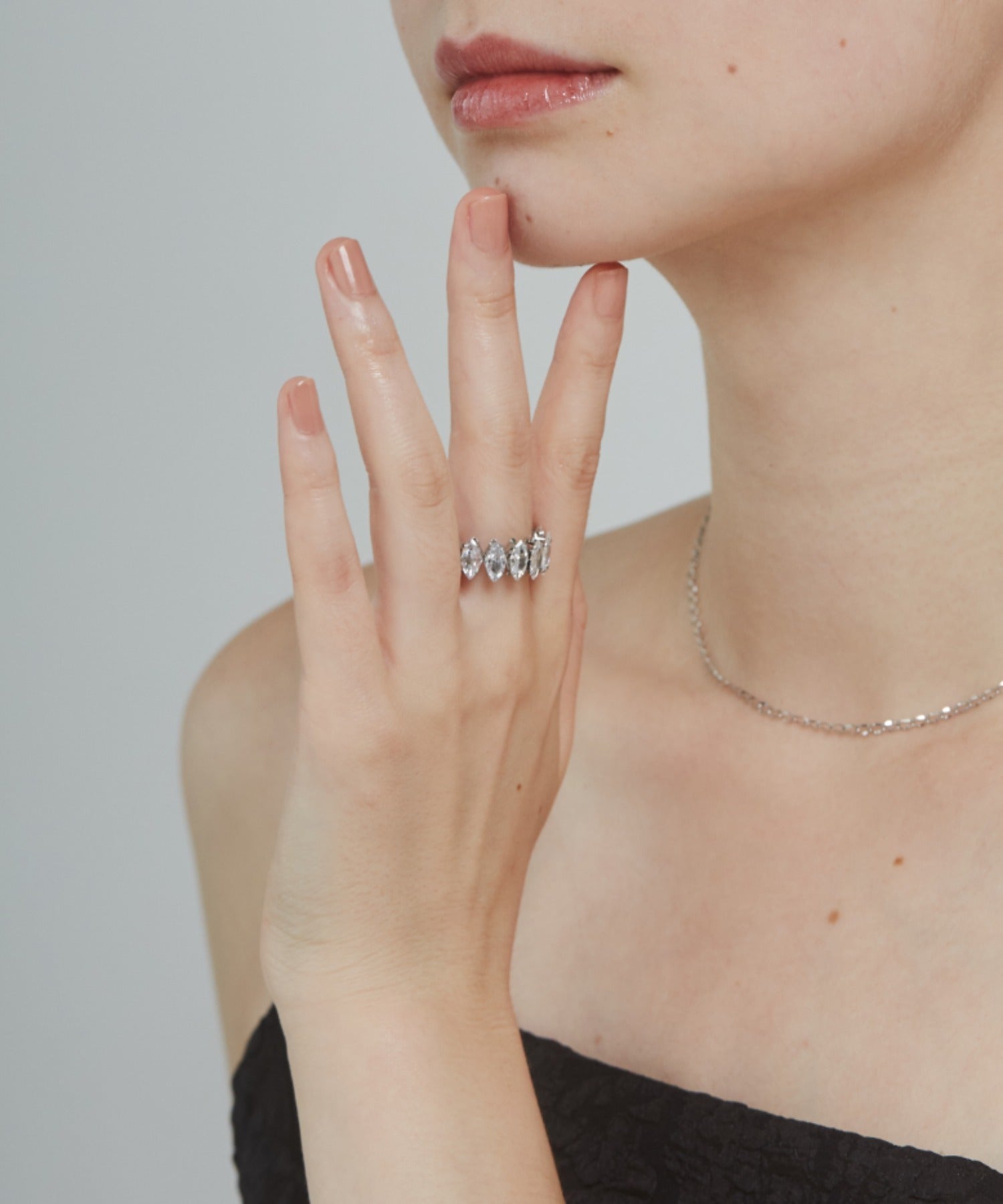 ciite' シーテ リング 【 金属アレルギー対応 】 ジルコニアデザインリング サージカルステンレス