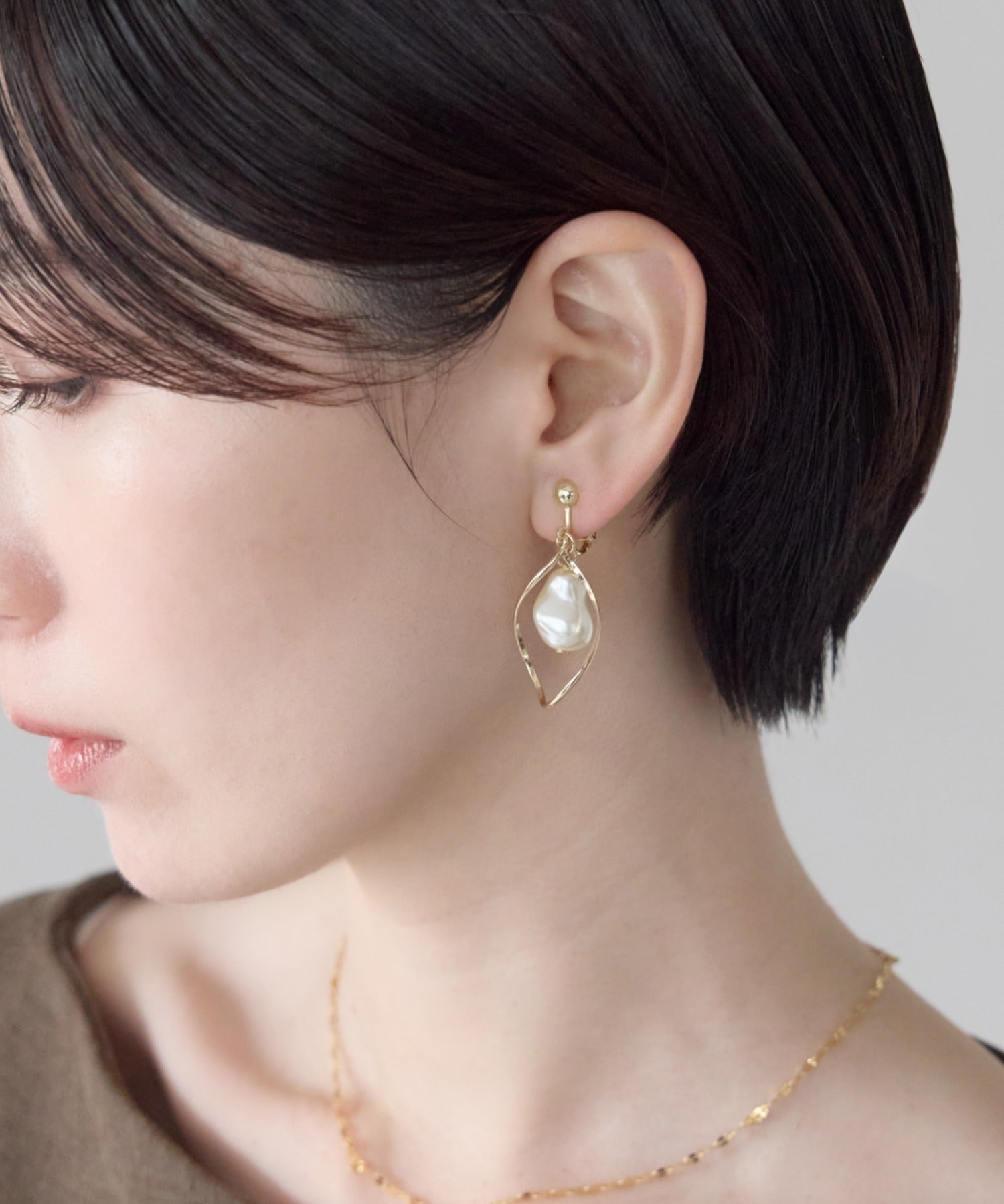 ciite' シーテ イヤリング シリコン付 デザインパール イヤリング
