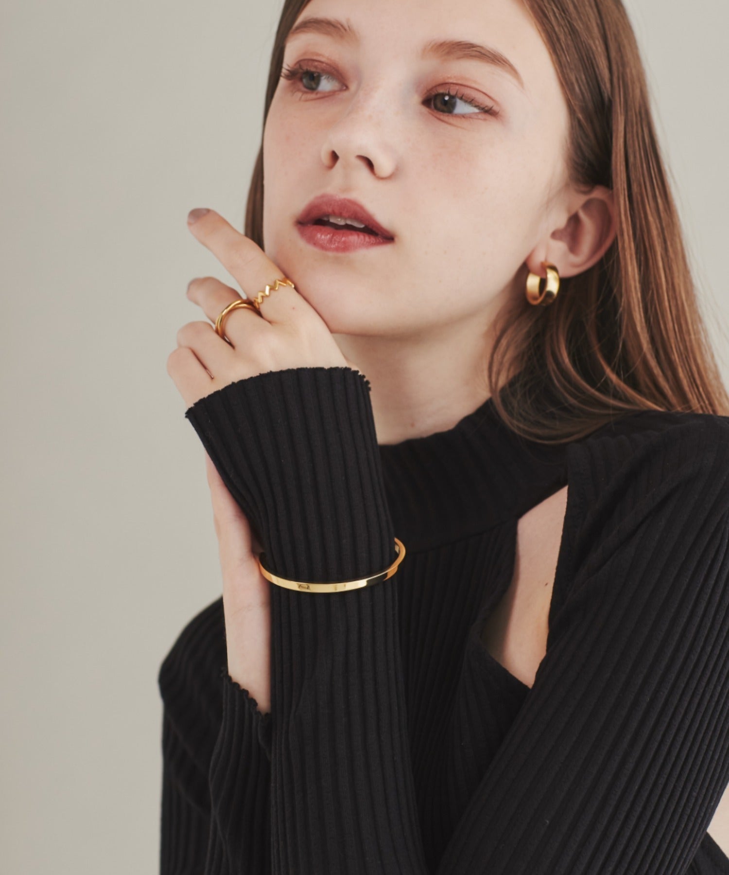 ciite' シーテ ブレスレット 【 金属アレルギー対応 】 ハートビジュー シンプルブレスレット / バングル サージカルステンレス