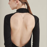 ciite' シーテ ネックレス 【 金属アレルギー対応 】 ノットチェーンロングネックレス サージカルステンレス