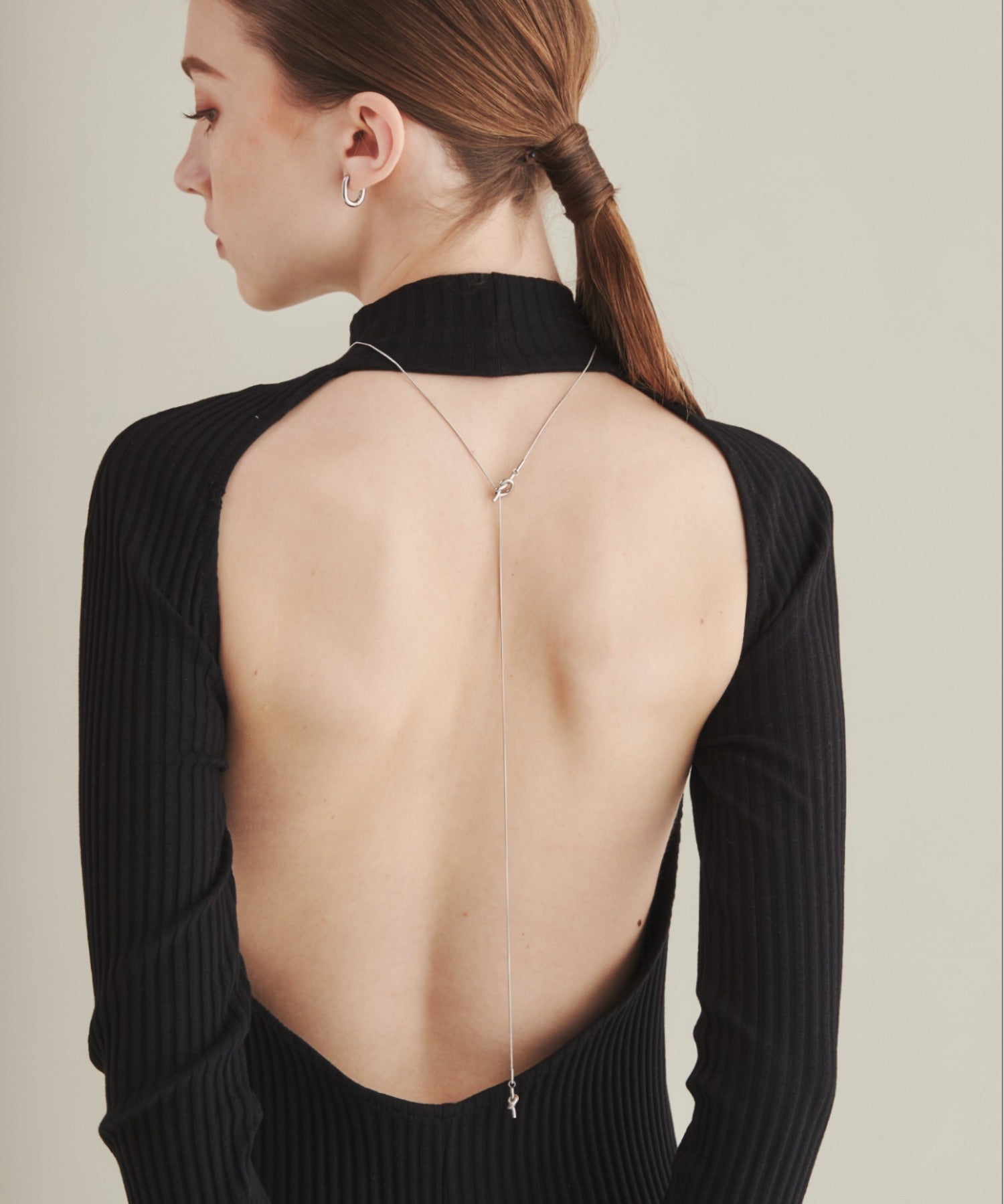 ciite' シーテ ネックレス 【 金属アレルギー対応 】 ノットチェーンロングネックレス サージカルステンレス