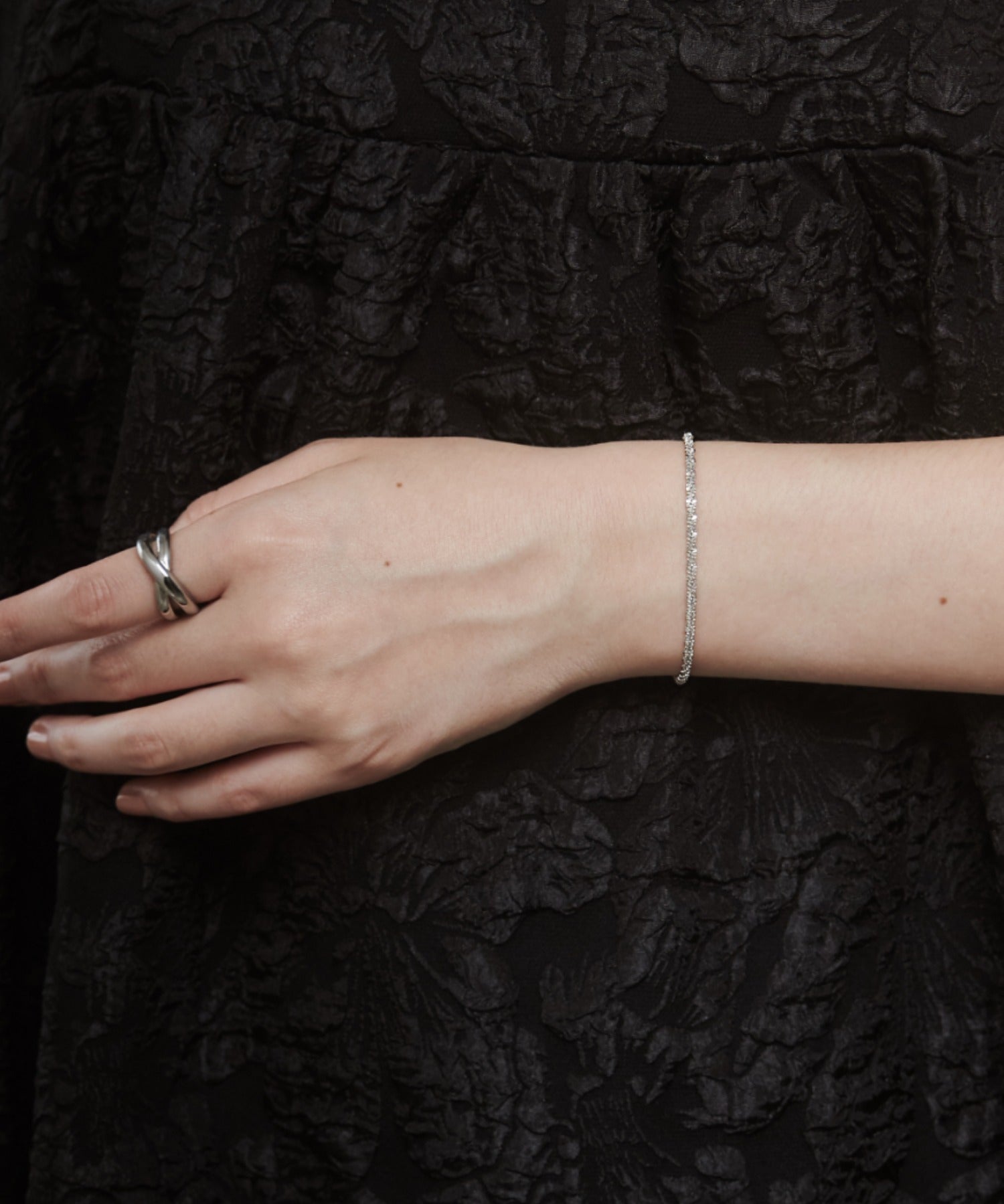 ciite' シーテ ブレスレット 【 金属アレルギー対応 】 グリッターチェーンブレスレット サージカルステンレス